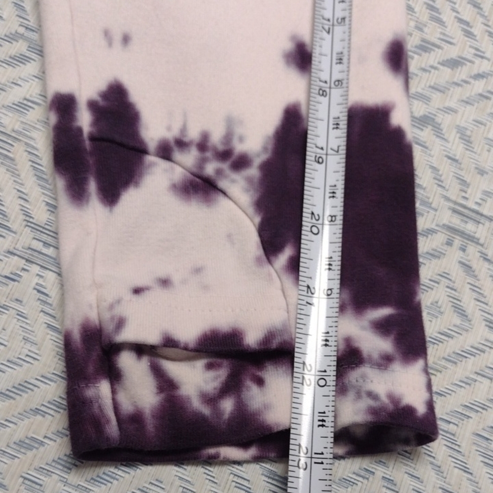 Lily & Lottie Women's Purple Tie-Dye Cowl Neck Sweatshirt - Picture 13 of 14